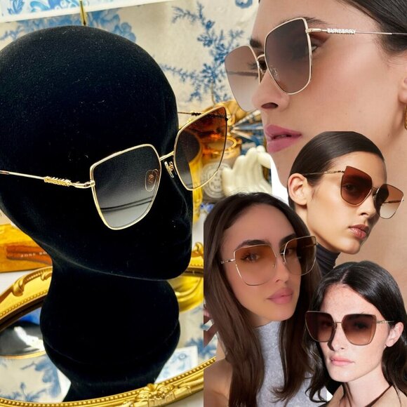 Burberry Accessories - 🆕 BURBERRY 🧿 NIB  Alexis BE3134 Sunglasses, Brown Gradient & Light Gold Metal